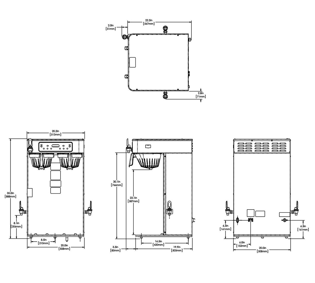 BUNN ICB Infusion Series Twin Coffee Brewer