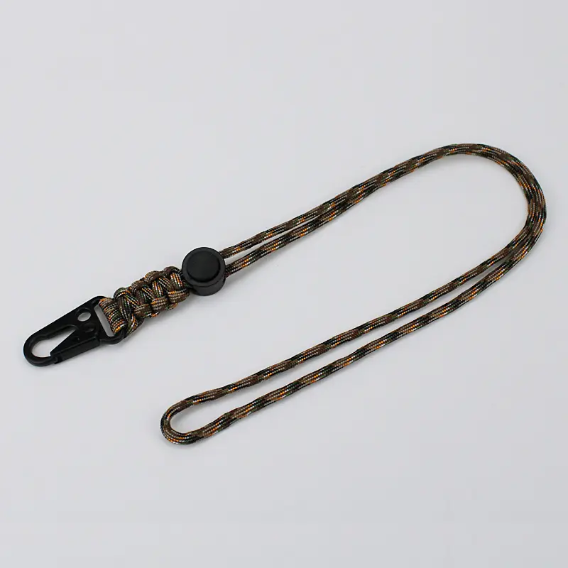 Factory Wholesale Outdoor Travel Camping Hiking Paracord Key Neck Lanyard Phone Lanyard