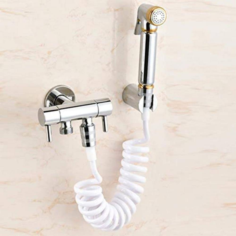 Dyiom Shower Hose Bidet Part in Bidet Attachment in with ABS Material included ‎Gray and White B08SW8CQX1