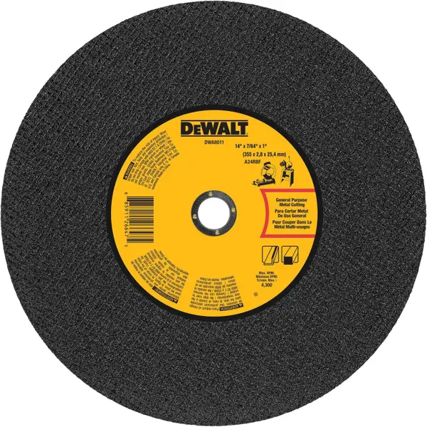 DEWALT 4 x 7/64 x 1 General Purpose Chop Saw Wheel