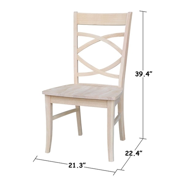 Unfinished Milano Dining Chairs - Set of 2