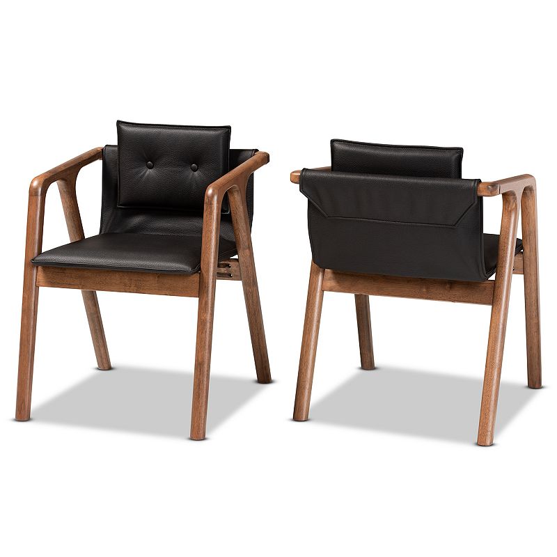 Baxton Studio Marcena Dining Chairs 2-piece Set