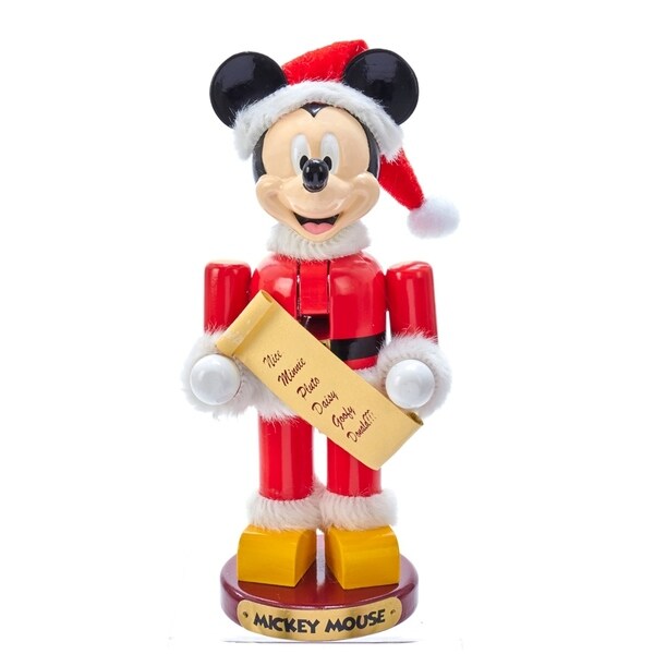 Kurt Adler 10Inch Santa Mickey Mouse Nutcracker