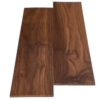 Swaner Hardwood 14 in. x 5.5 in. x 8 ft. UV Prefinished Walnut S4S Hardwood Board (2-Pack) OL14X55X96UVW