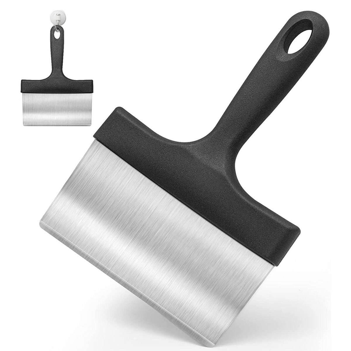 Outset Stainless Steel Griddle Scraper W/ Handle