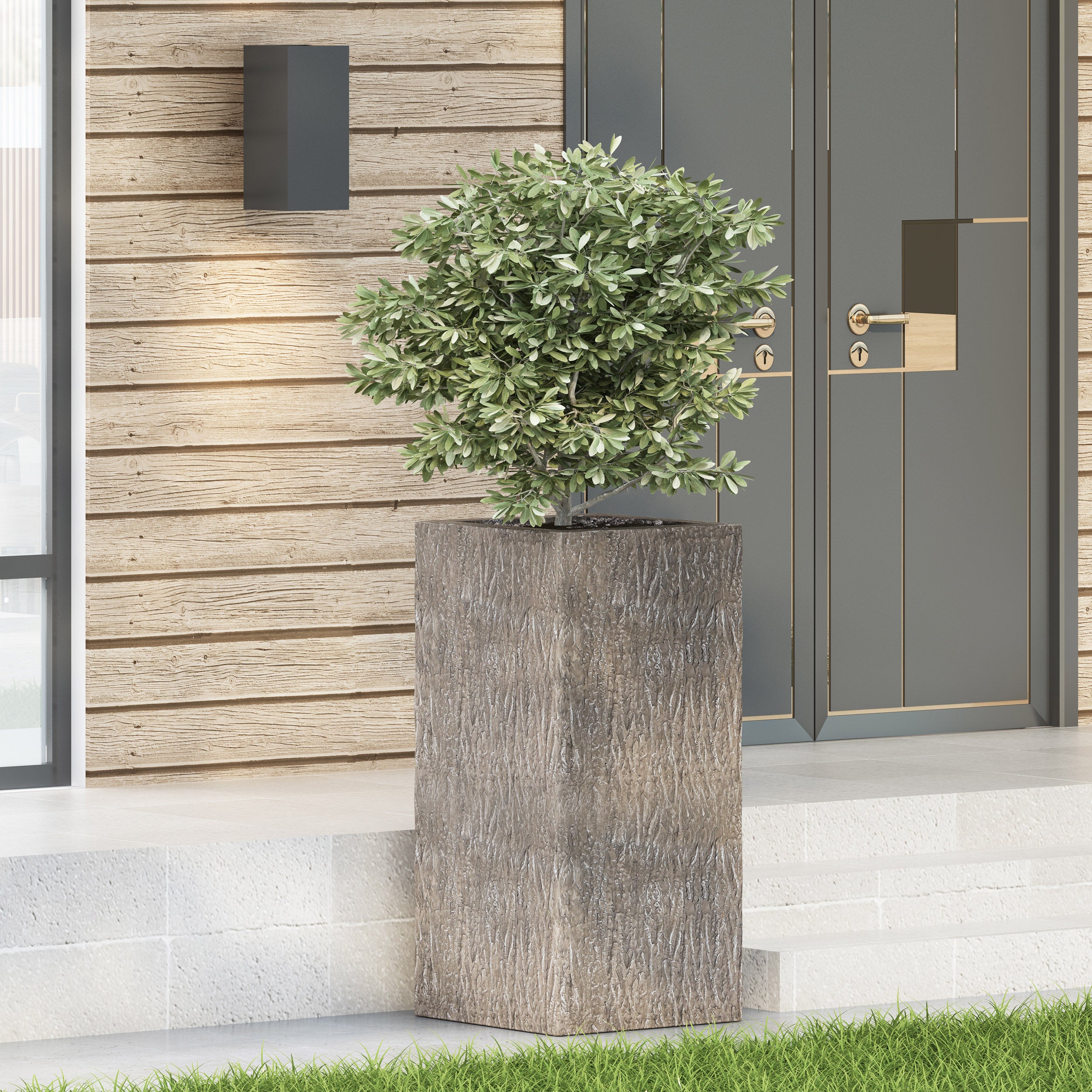 Berkamn Outdoor Cast Stone Planter