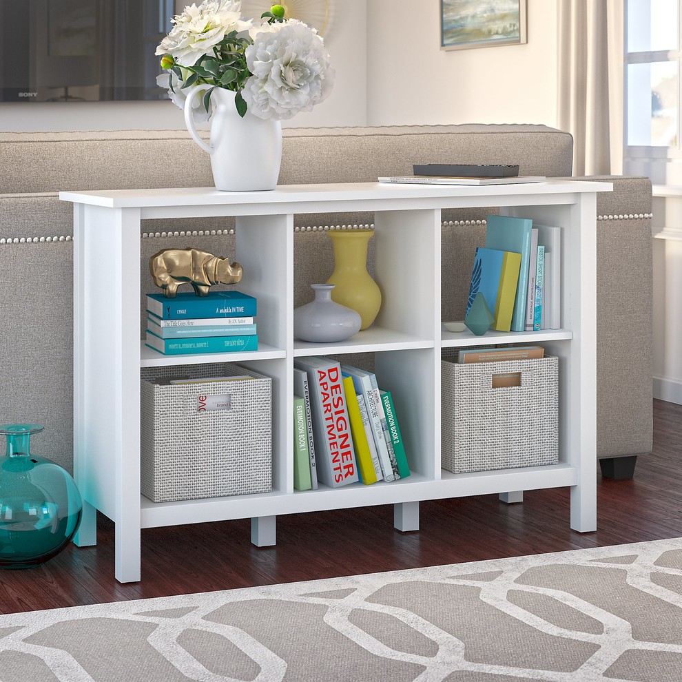 Broadview 6 Cube Storage Bookcase  Espresso Oak   Transitional   Bookcases   by Bush Industries  Houzz