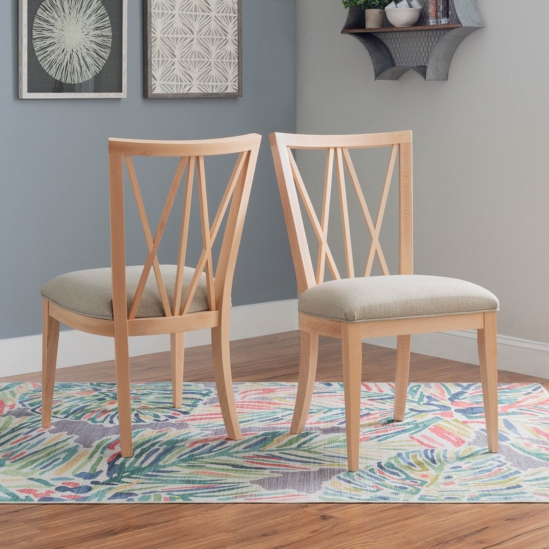 Markland Solid Wood Natural Dining Side Chair (Set of 2)