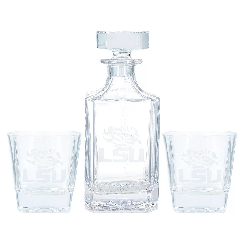 LSU Tigers 3-Piece Decanter Set