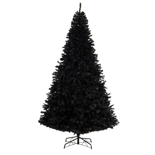 Nearly Natural 10-ft Black Artificial Christmas Tree With 950 Clear Led Lights And 3056 Tips