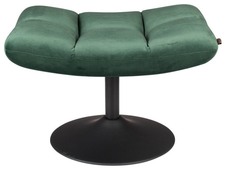 Green Upholstered Ottoman  Dutchbone Bar   Contemporary   Footstools And Ottomans   by Luxury Furnitures  Houzz