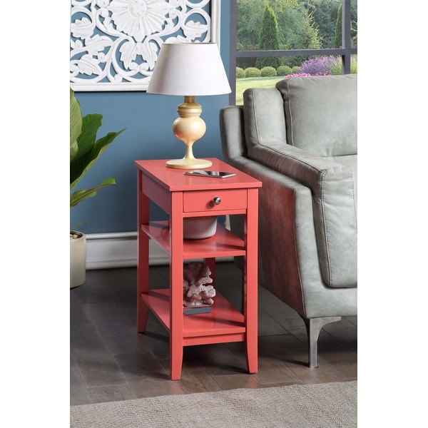 Copper Grove Aubrieta1 Drawer Chairside End Table with Shelves