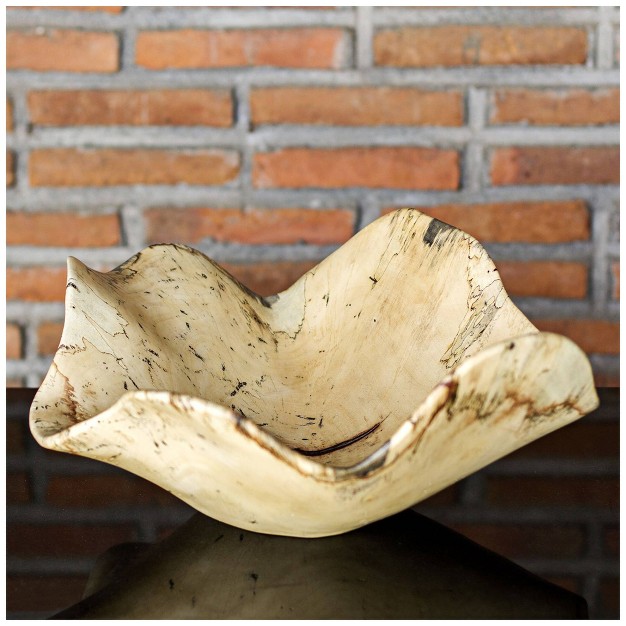 Wide Modern Wood Bowl By Uttermost