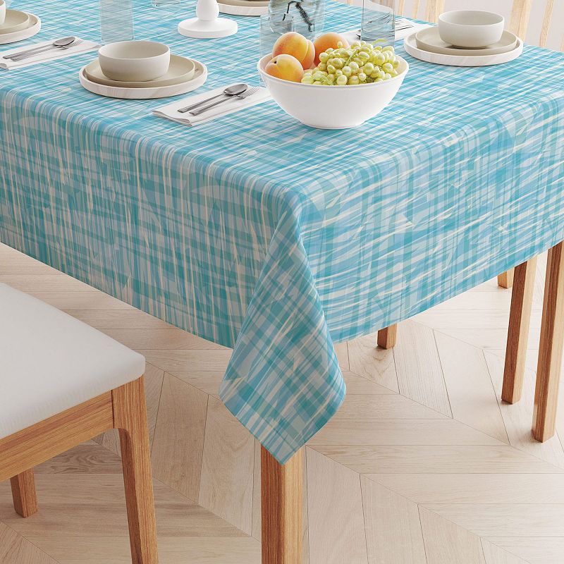 Square Tablecloth， 100% Polyester， 60x60， Contemporary Ocean