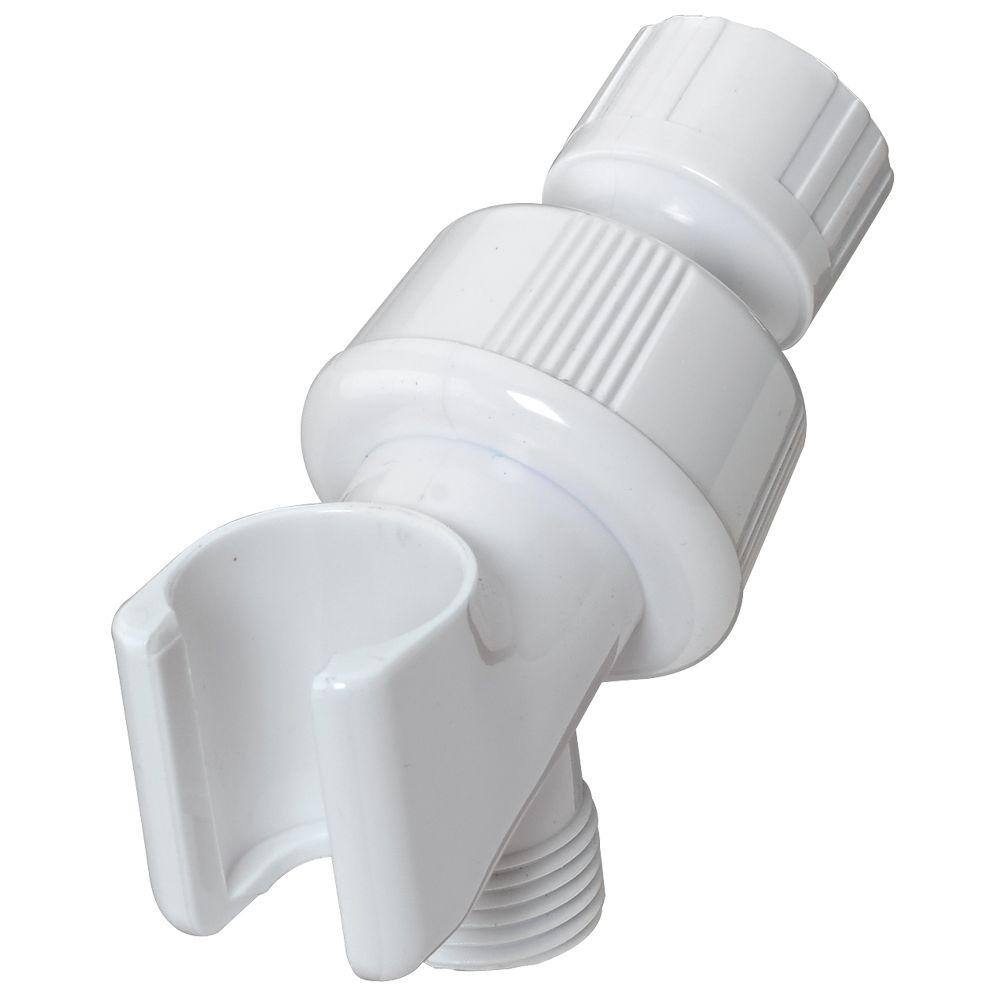 Glacier Bay Shower Arm Mount in White 3075-533