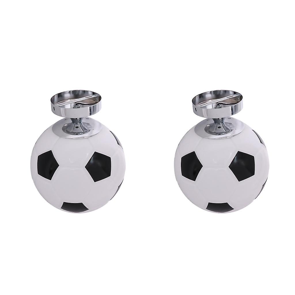 2pcs Kid' Bedroom Glass Football Flush Mount Ceiling Light Creative Soccer Children's Boys Room Ceiling Light Fixtures 220v ( No Bulb )