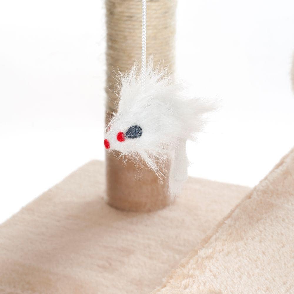 Petmaker 66.25 in. Beige Skyscraper Sleep and Play Cat Tree 80-QQ80038