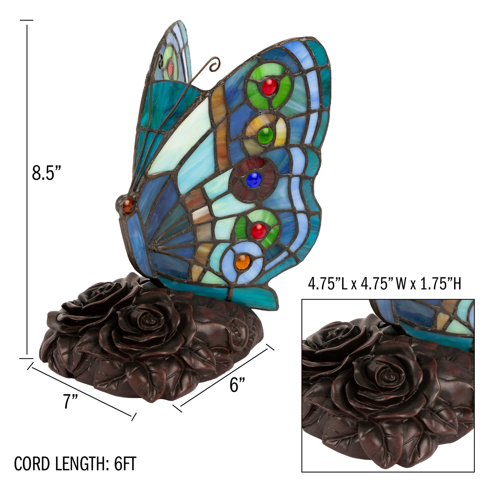  Style Butterfly Lamp (Rounded Wings)