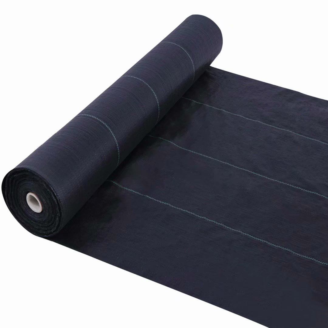 JM Gardens 3 ft x 100 ft Weed Barrier, Black Landscape Fabric, Weed Control Mat, 3.5 oz