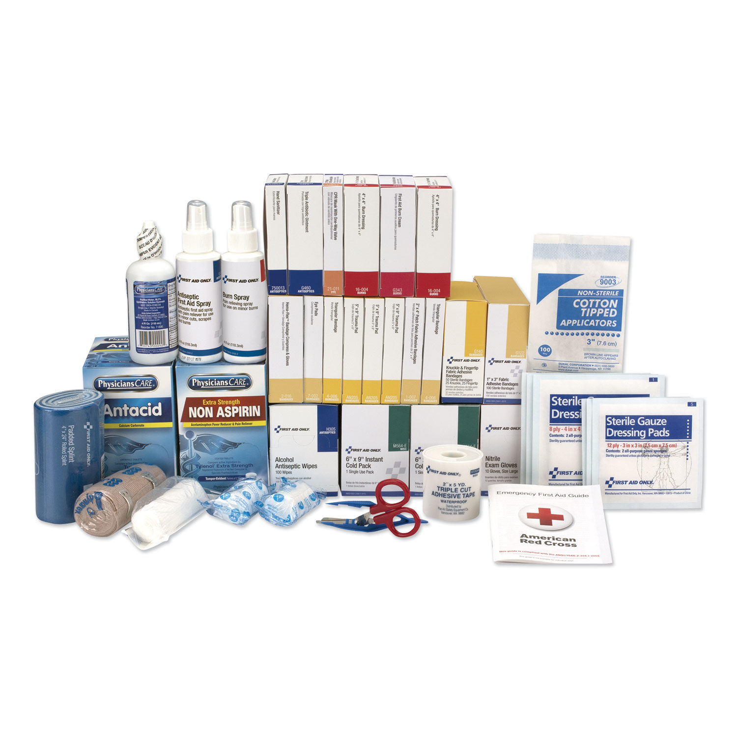 3 Shelf ANSI Class B+ Refill with Medications by First Aid Onlyandtrade; FAO90623