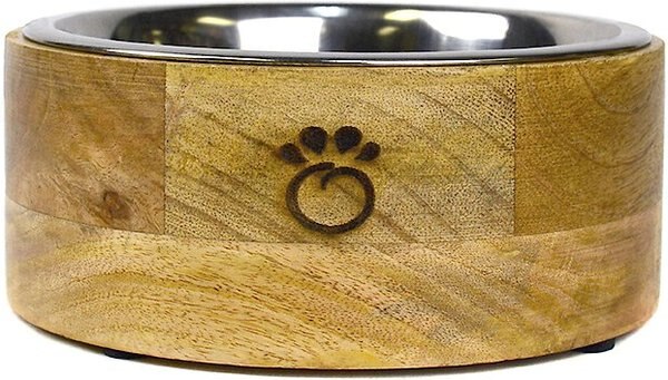 GF Pet Mango Wood Cat and Dog Bowl