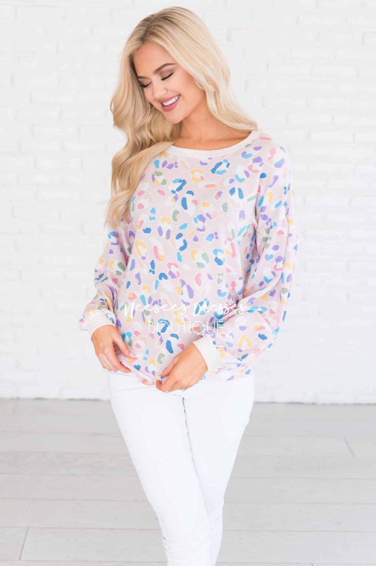 Wild One Modest Bubble Sleeve Top