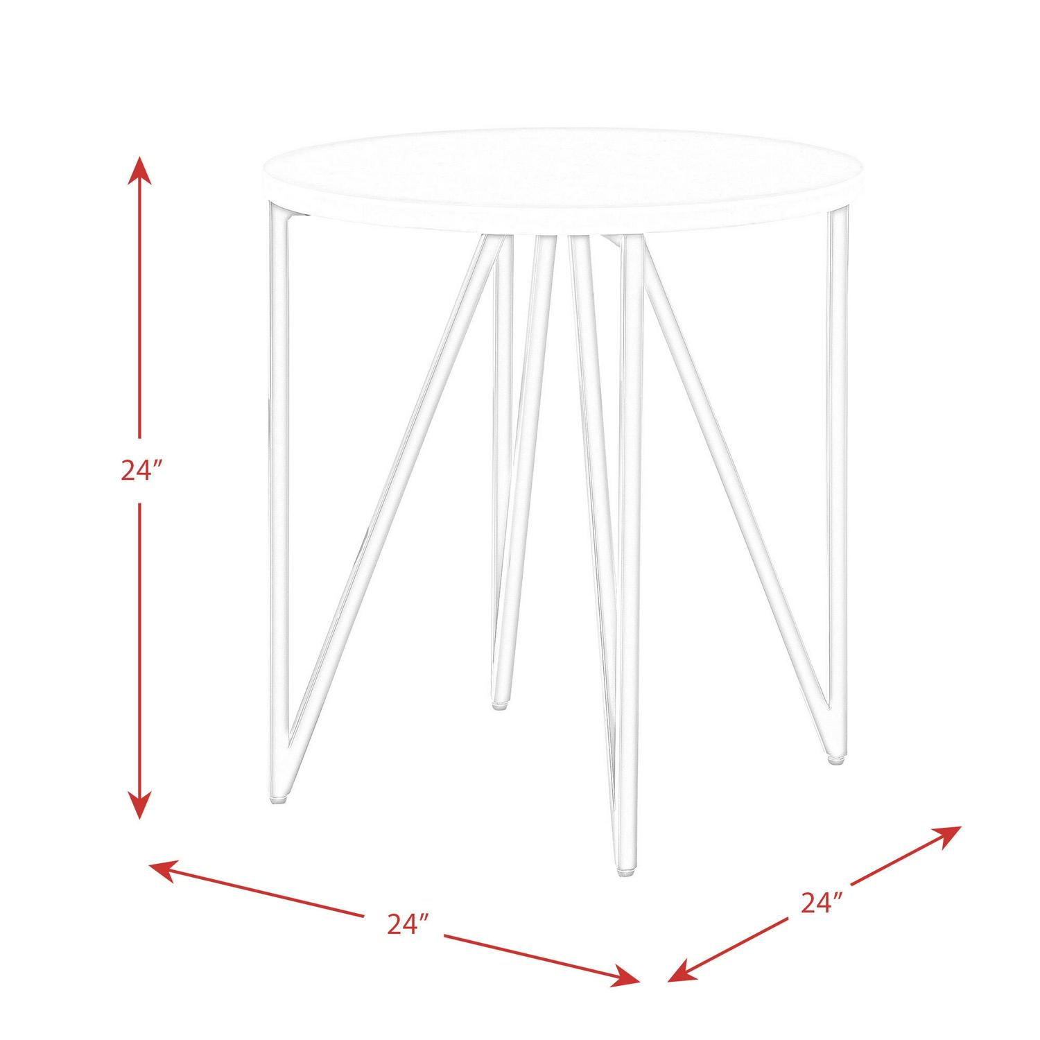 Picket House Furnishings Kinsler Round End Table