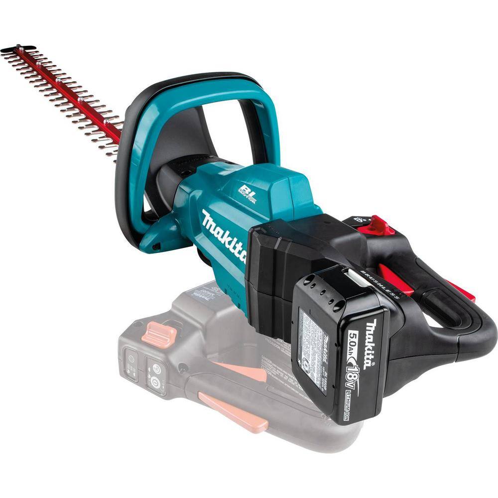 Makita 18V LXT Lithium-Ion Brushless Cordless 24 in. Hedge Trimmer Kit (5.0Ah) XHU07T