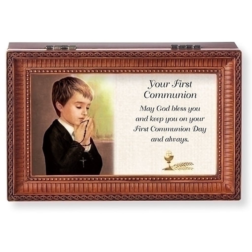 Roman  May God Bless You Brown Box - Small