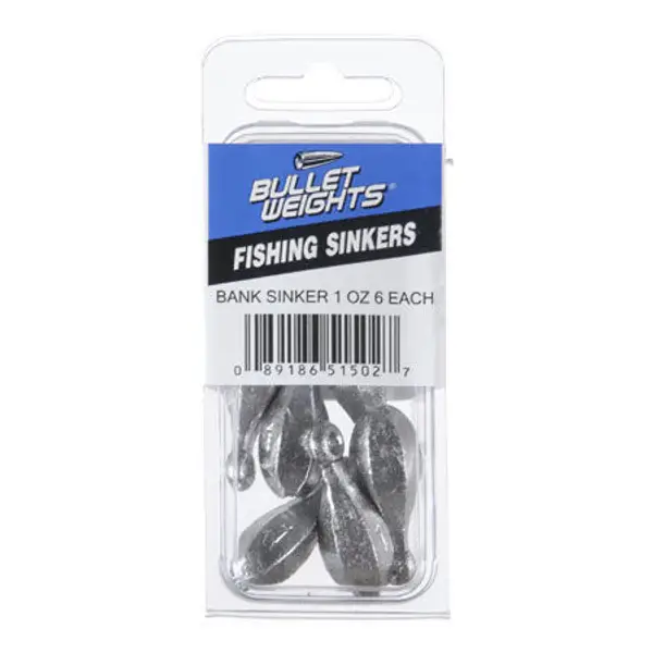 Bullet Weights 1 oz Bullet Weights Bank Sinker