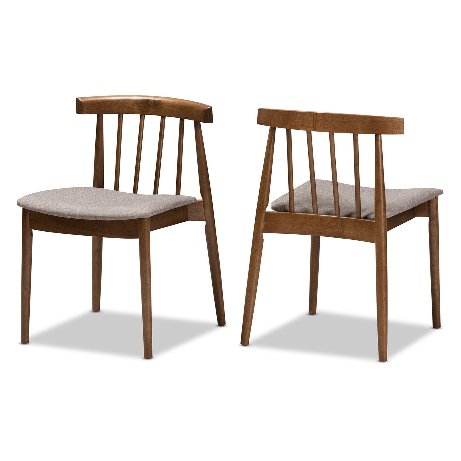 Baxton Studio Wyatt Slat Black Dining Side Chair - Set of 2