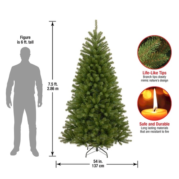 National Tree Company 7.5 ft. North Valley Spruce Hinged Tree