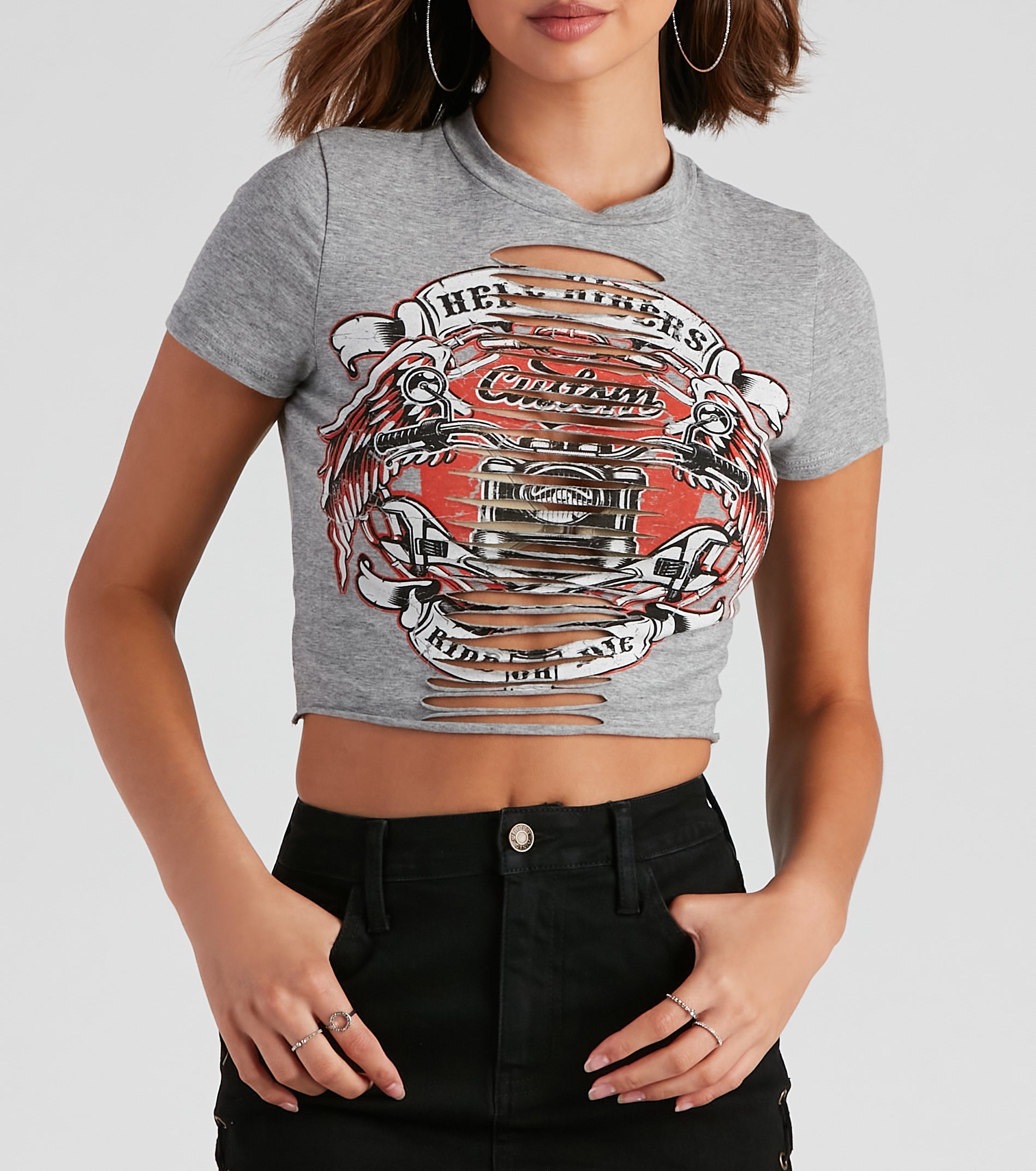 Ride Or Die Moto Graphic Slash Tee