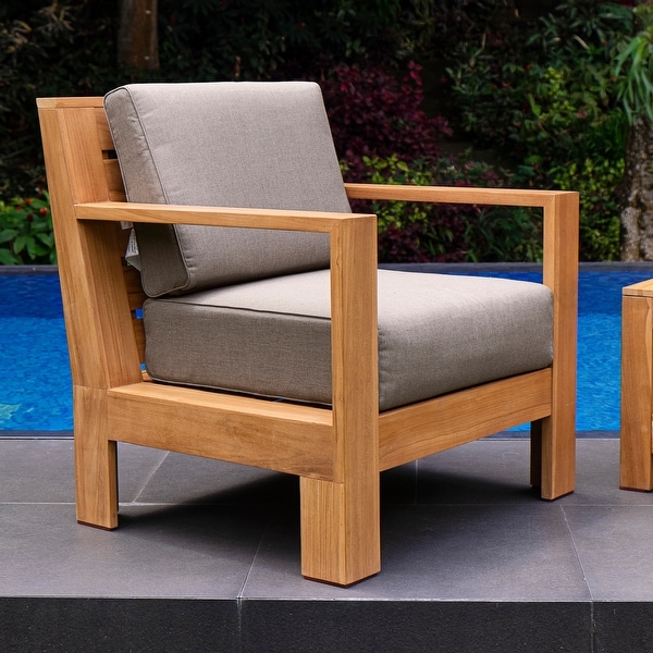 Cambridge Casual Logan 3piece Teak Outdoor Set with Sunbrella Cushion