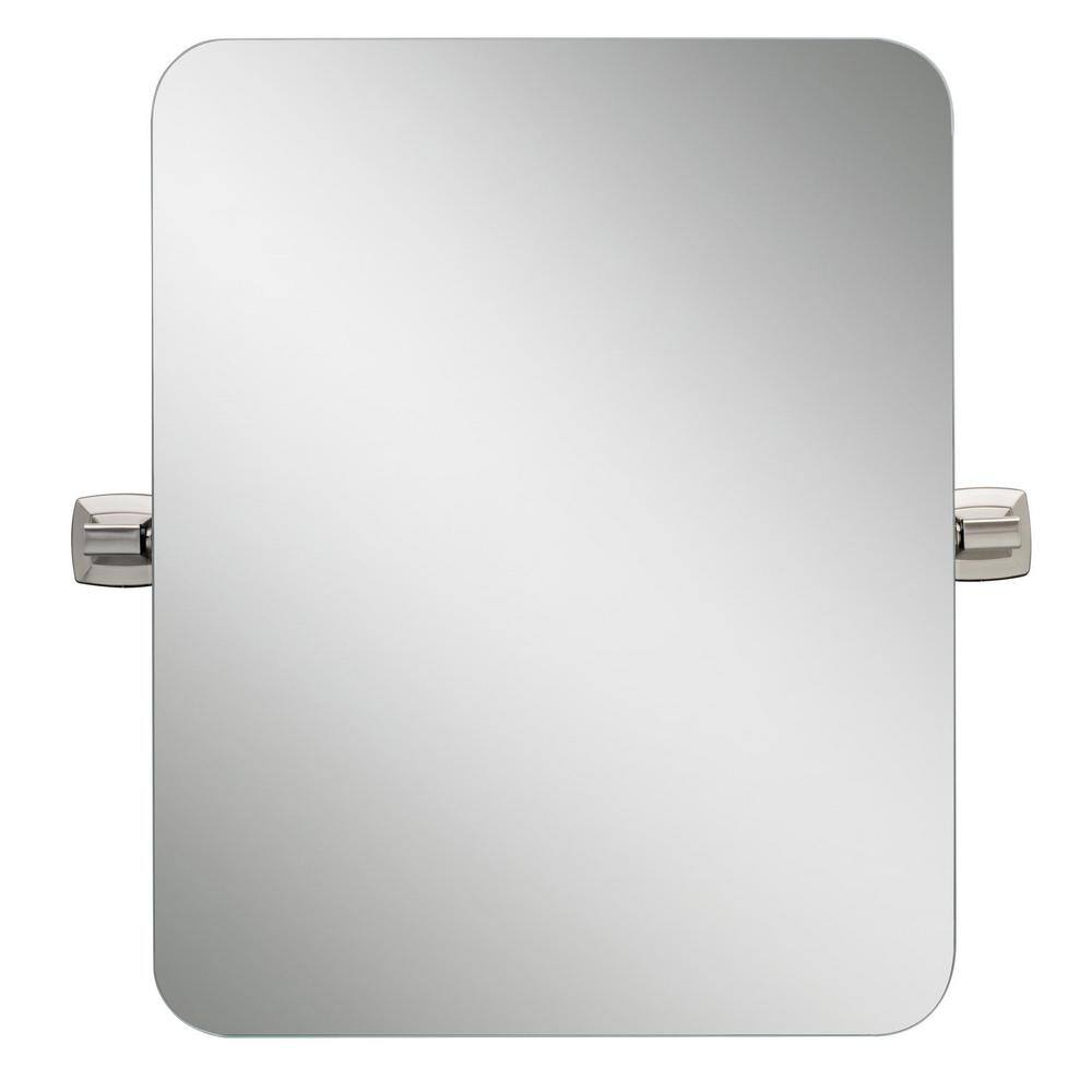 Delta Portwood 23 in. x 23 in. Single Tilt Mirror in SpotShield Brushed Nickel PWD69-BN