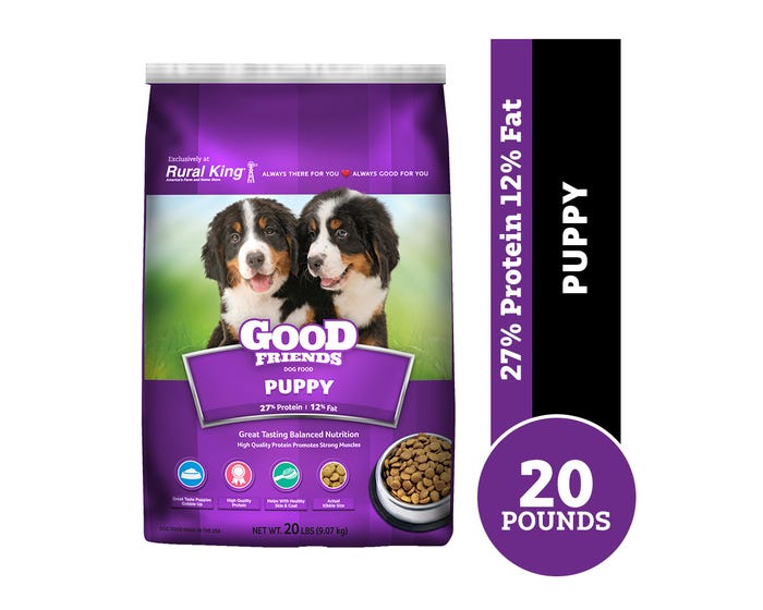 Good Friends Puppy Dry Dog Food， 20 lb. Bag