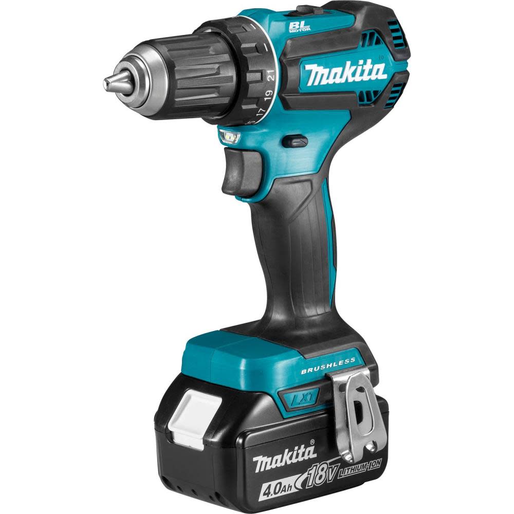 Makita 18V LXT 1/2 Driver Drill Lithium Ion Brushless Cordless Kit ;