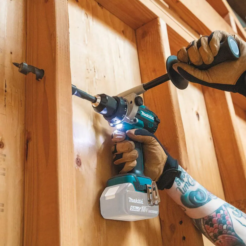 Makita 18V Lithium-Ion Brushless 1/2 In. Cordless Hammer Driver Drill (Tool Only)