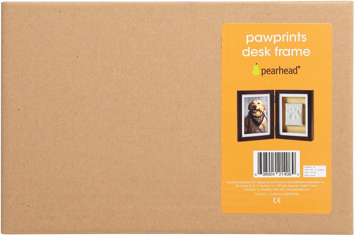 Pearhead Pawprints Dog and Cat Desk Frame， 4 x 6 in