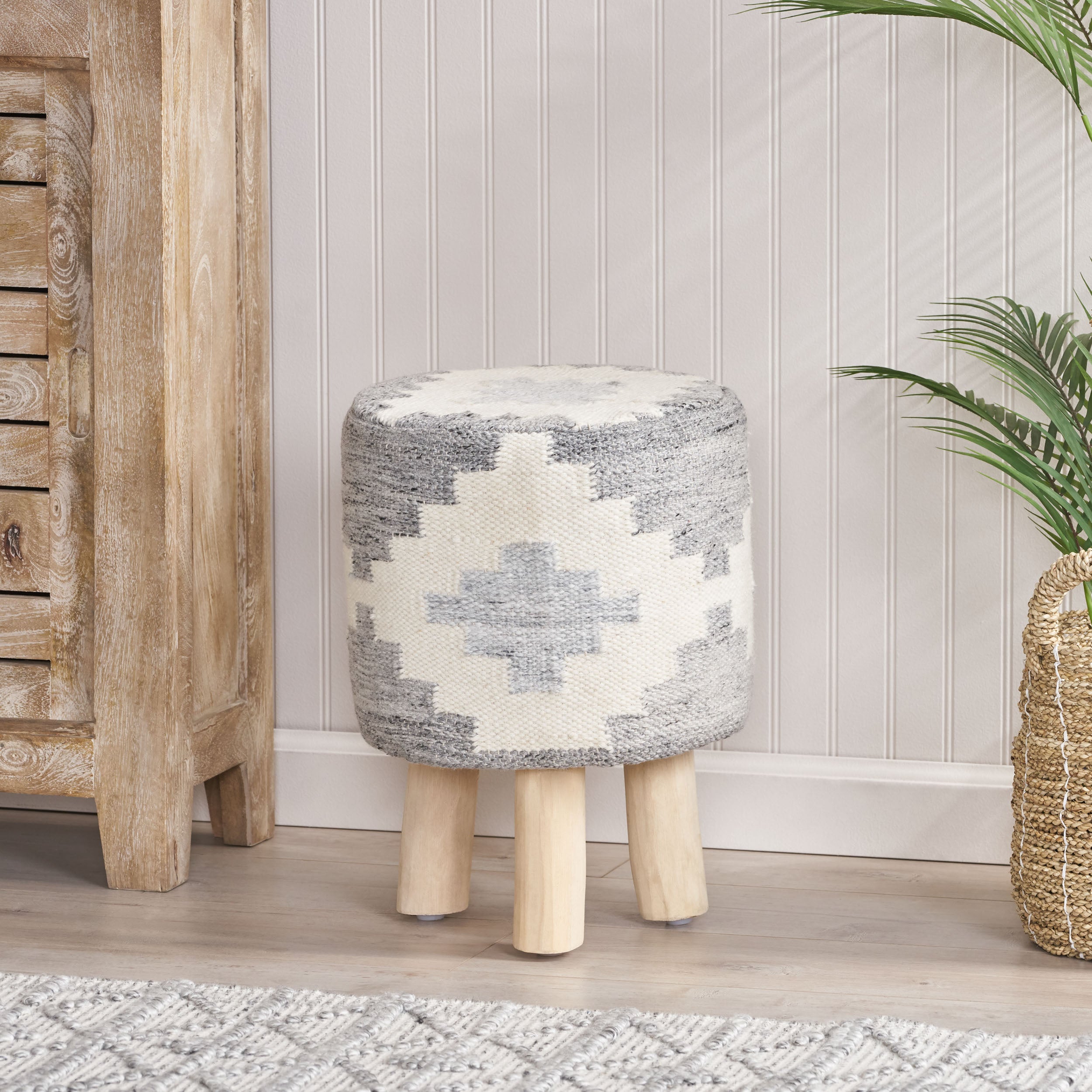 Jaxcen Handcrafted Boho Stool