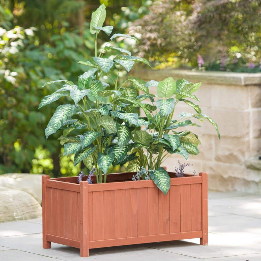 Leisure Season 32 in. x 18 in. Cedar Planter Box PB20012