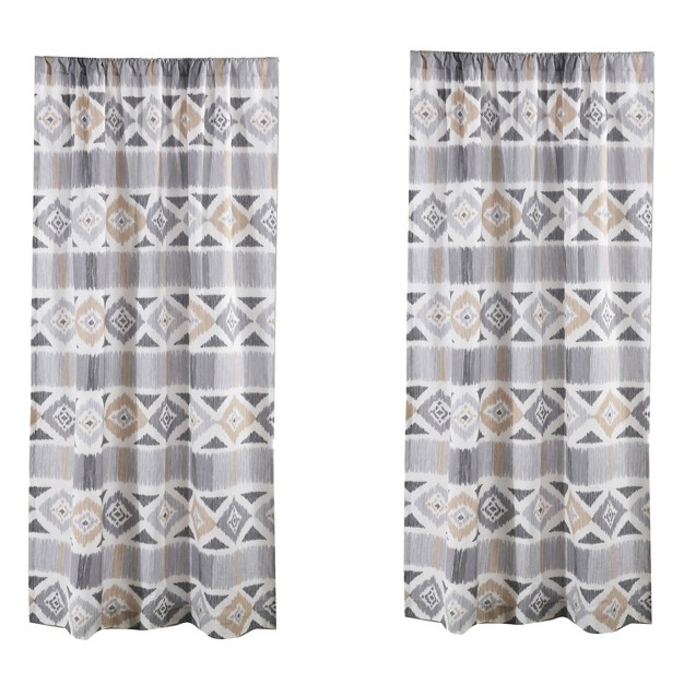 Santa Fe Lined Curtain Panel With Rod Pocket Levtex Home