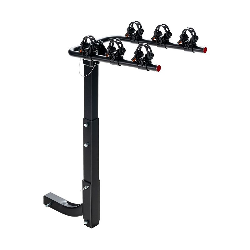 3/4-Bike Hitch Mount Rack with Safety Strap for Car Truck SUV-3-Bike