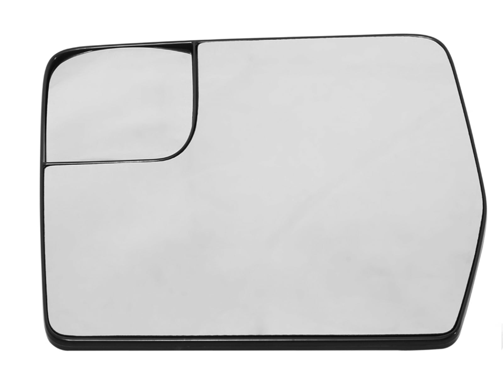 APA Replacement Mirror Glass with Spotter Glass Non-Heated with Base for 2011-2014 F150 and SVT RAPTOR Pickup Truck Driver Left Side BL3Z17K707D FO1324144