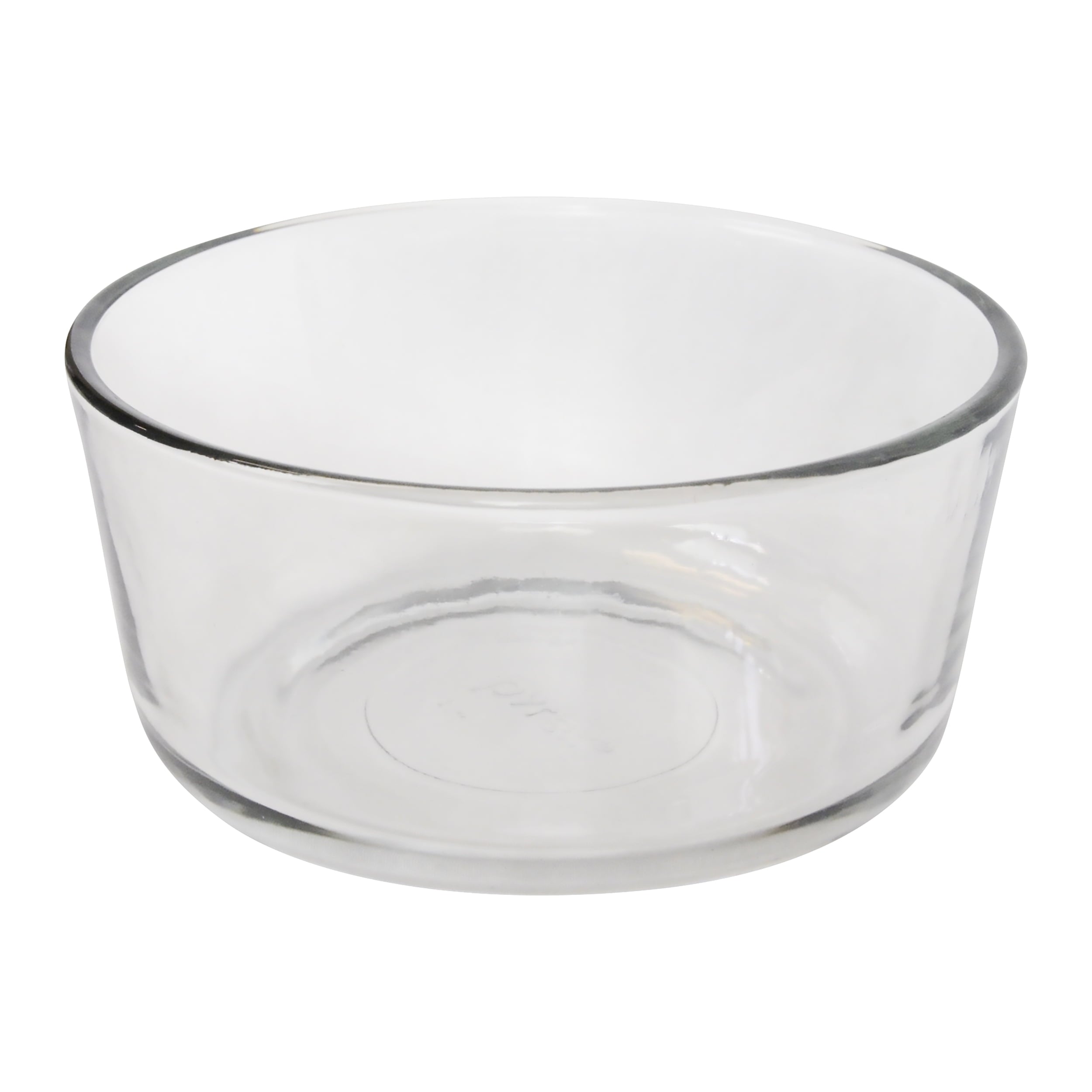 Pyrex (1) 7201 4-Cup Glass Bowl and (1) 7201-PC Poppy Red Plastic Lid