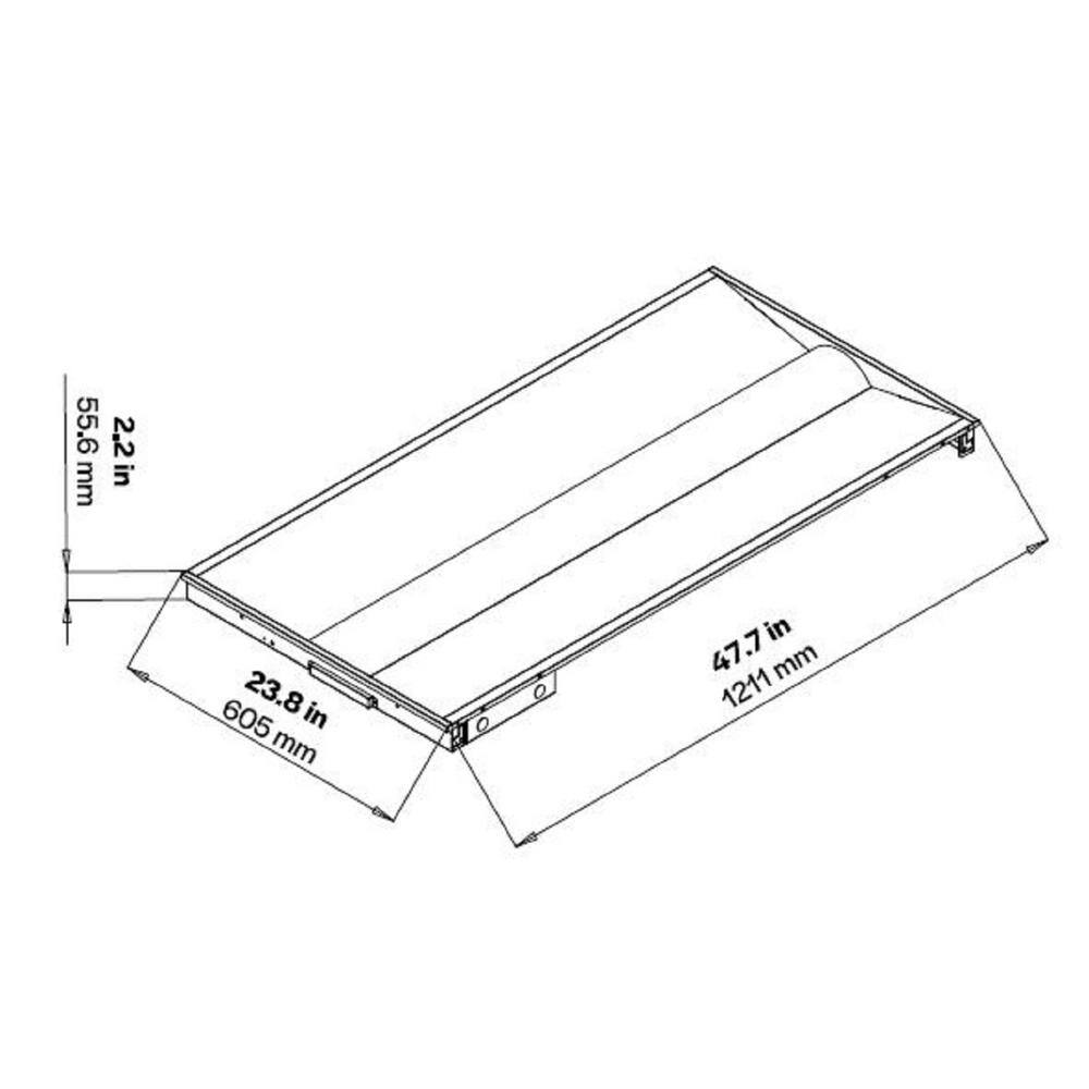 HALCO LIGHTING TECHNOLOGIES 2 ft. x 4 ft. 3384- 5889 Lumens Volumetric Integrated LED White Panel Light Wattage and CCT Selectable 350040005000K 24FSVPL8DU 81781