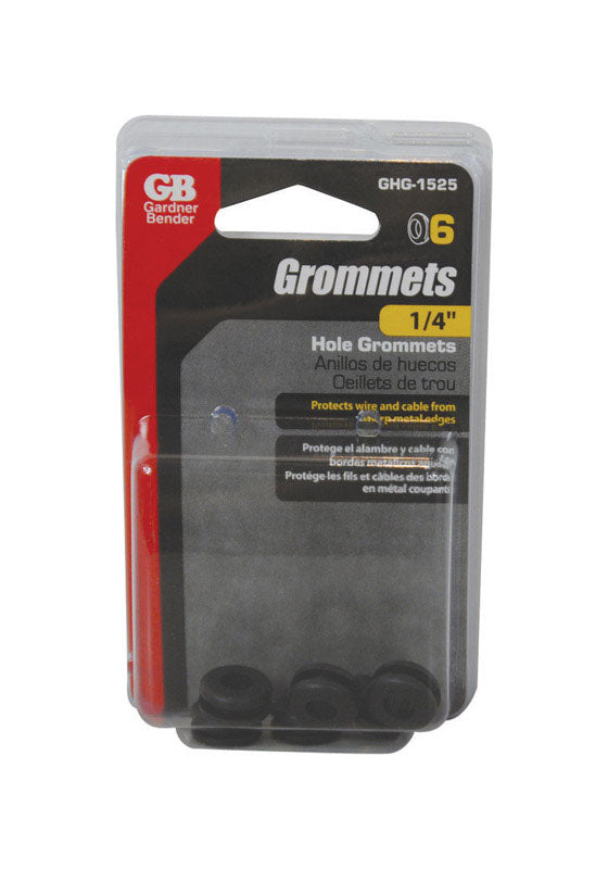 GROMMET VNYL BLK 1/4