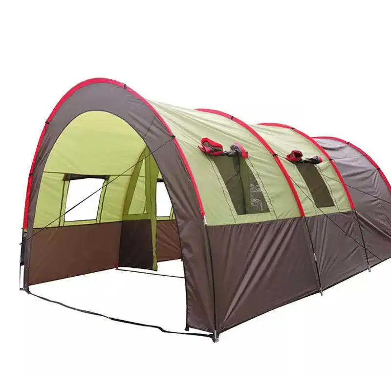 Water Proof Large Space Ultralight Two room Tunnel Family Tent  Outdoor For Camping