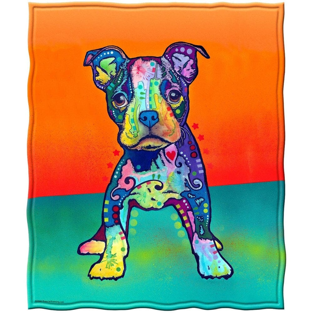 On My Own Puppy Super Soft Plush Fleece Throw Blanket by Dean Russo