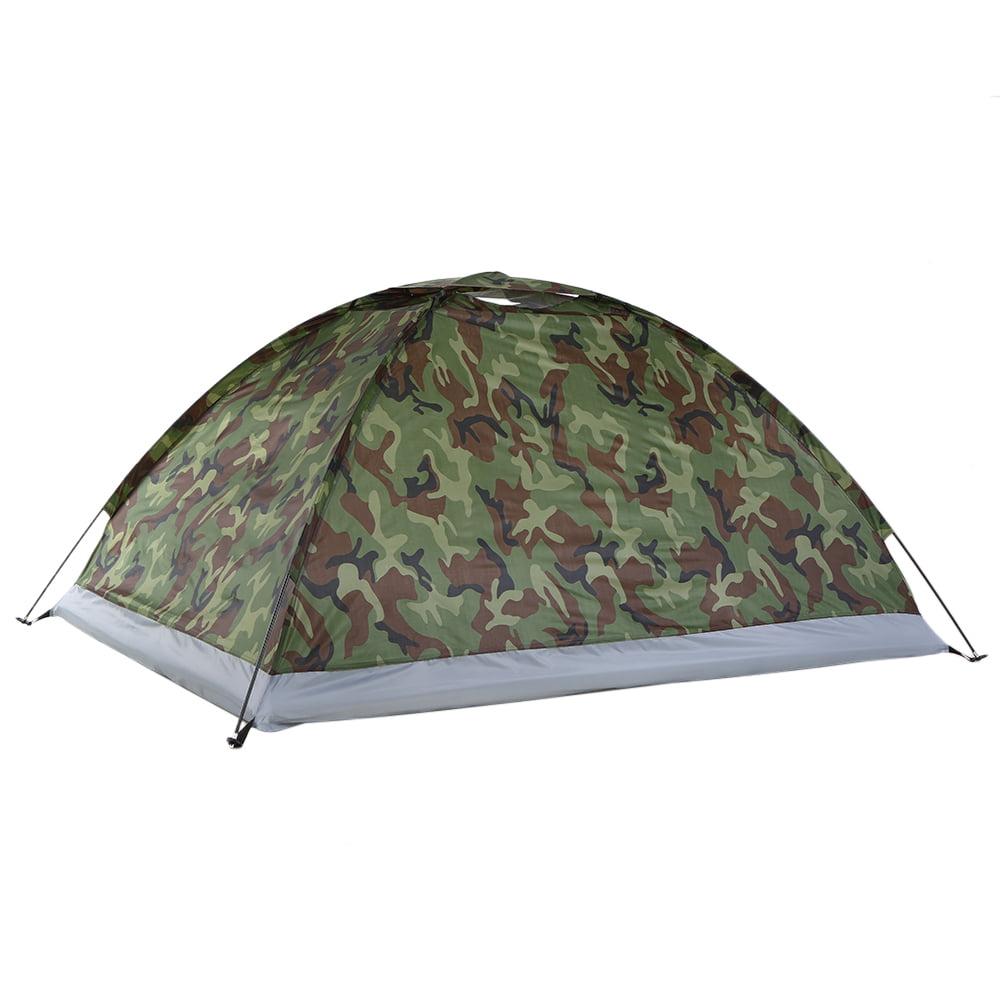 Camping Tent for 2 Person Single Layer Outdoor Portable Camouflage